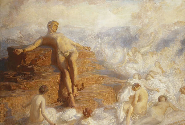 Prometheus Consoled by the Spirits of the Earth How Fair These Air-Borne Shapes