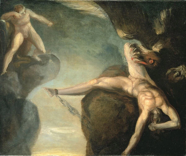 Prometheus Freed by Hercules, 1781-1785 (oil on canvas)