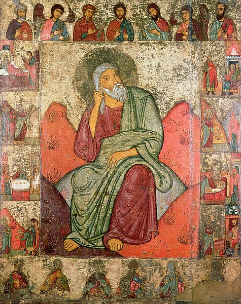 The Prophet Elijah, Pskov School (panel)