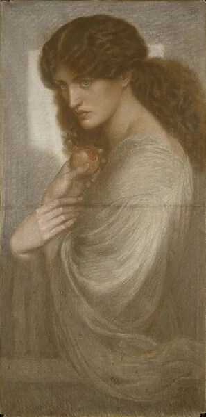 Proserpina, 1871 (coloured chalk on paper)