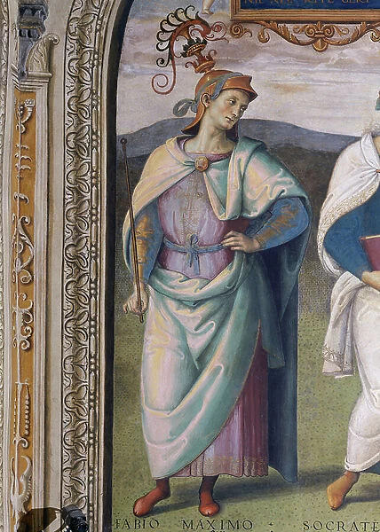 Prudence and Justice, detail of Fabius Maximus Rullianus, 1496-1500 (fresco)