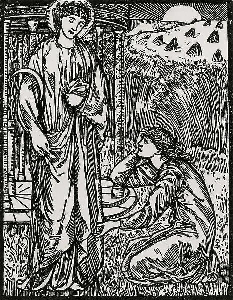 Psyche and Ceres, 1866 (woodcut)