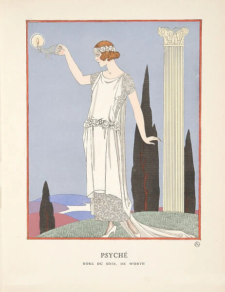Psyche, from a Collection of Fashion Plates, 1921 (pochoir print)