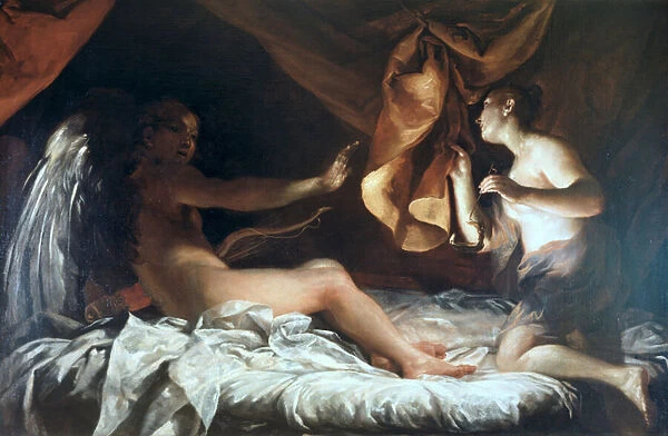 Psyche Discovers Cupid, 1707-09 (oil on canvas)