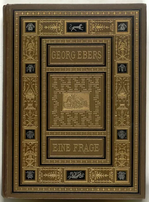 Framed Print : Publisher's decorative binding with blocking, ruling, and floral designs and vignettes representing figures from mythology Framed Print : Publisher's decorative binding with blocking, ruling, and floral designs and vignettes representing figures from mythology