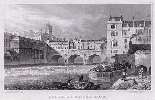 Pulteney Bridge, Bath (engraving)