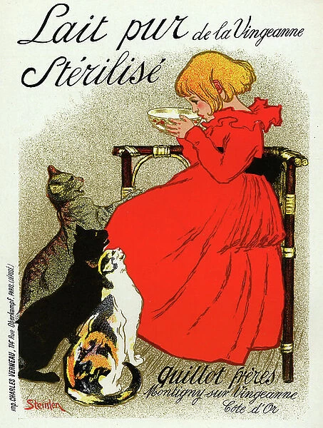 Pure milk from the Vingeanne, 1894 (illustration)
