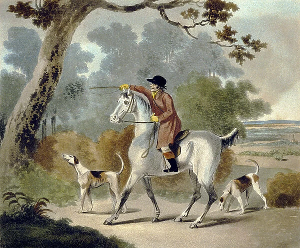 Push Him Tom Boy, from The Pytchley Hunt, engraved by F