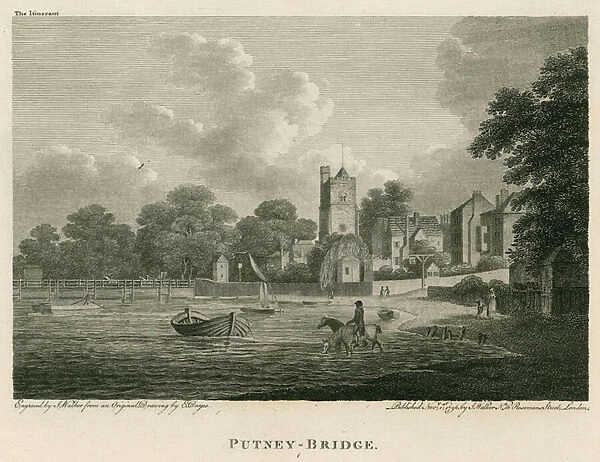 Putney Bridge, London (engraving)