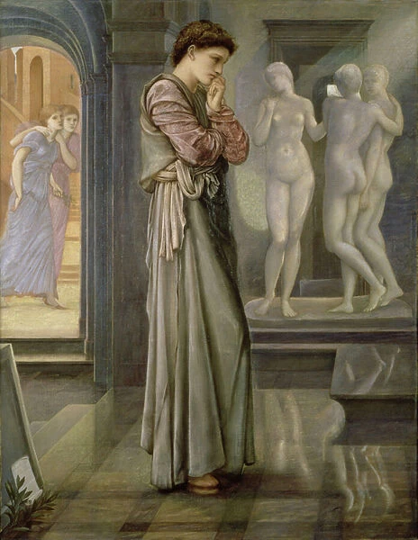 Pygmalion and the Image: The Heart Desires, 1868 (oil on canvas)
