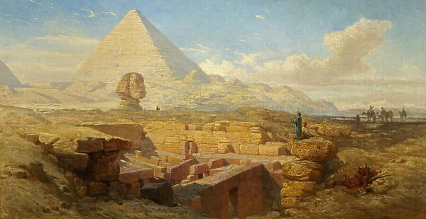 The Pyramids, 1843 (oil on canvas)