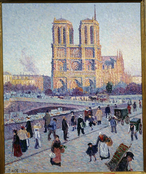 The Quai Saint Michel and Notre Dame (oil on canvas) 1901