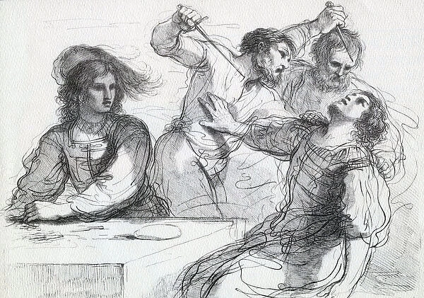 Quarrel over a game, 1764 (etching)