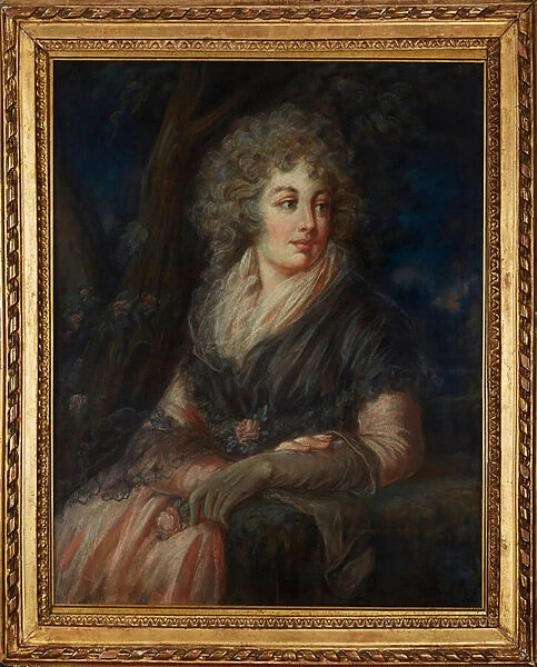 Three Quarter Length Portrait of a Lady in Eighteenth Century Dress (pastel)