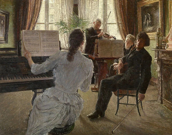 The Quartet (oil on panel)