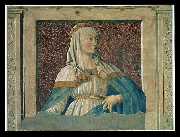 Queen Esther, from the Villa Carducci series of famous men and women, c. 1450 (fresco)