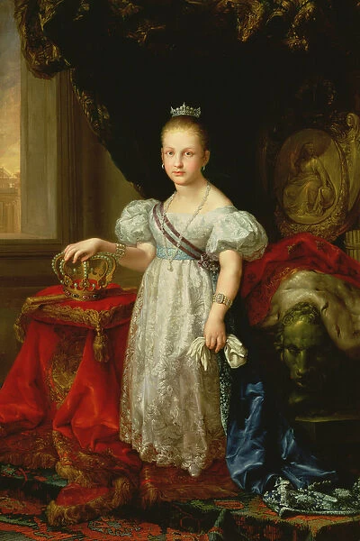 Queen Isabella II (1830-1904) of Spain, 1838 (oil on canvas)