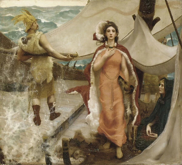 Queen Iseult, 1891 (oil on canvas)