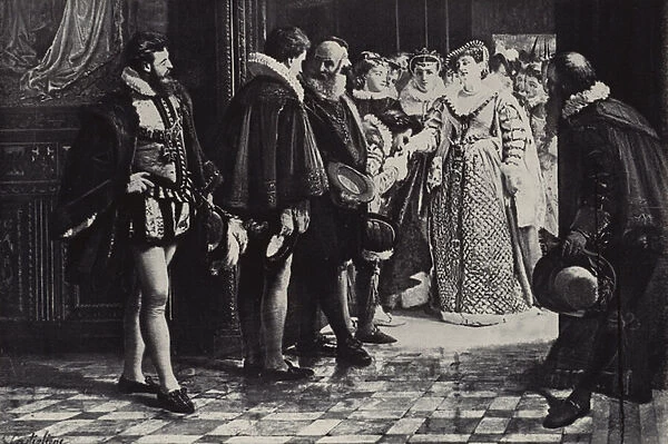 Queen Marie de Medici and her Courtiers (photogravure)
