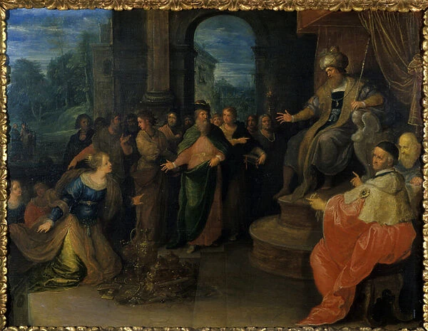 The Queen of Sheba before Solomon, before 1640 (oil on canvas)