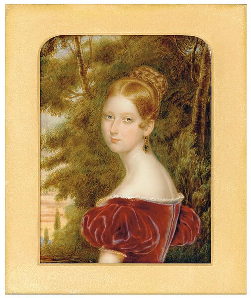 Queen Victoria, 1835 (w  /  c on ivory)