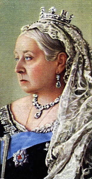 Queen Victoria (colour litho)