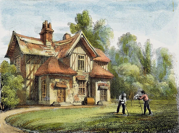 Queens Cottage, Richmond Gardens, plate 17 from Kew Gardens: A Series of
