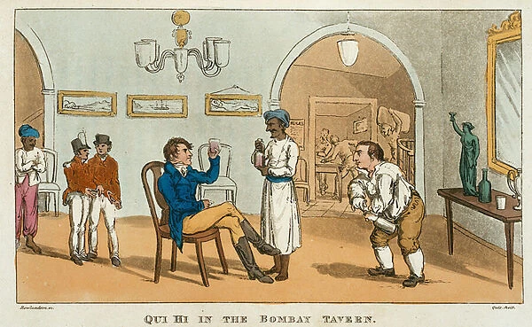 Qui Hi in the Bombay Tavern, from The Grand Master, or Adventures of Qui Hi
