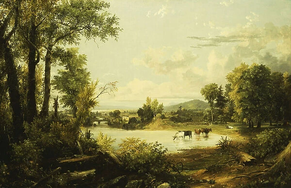 The Quiet Valley, 1856 (oil on canvas)