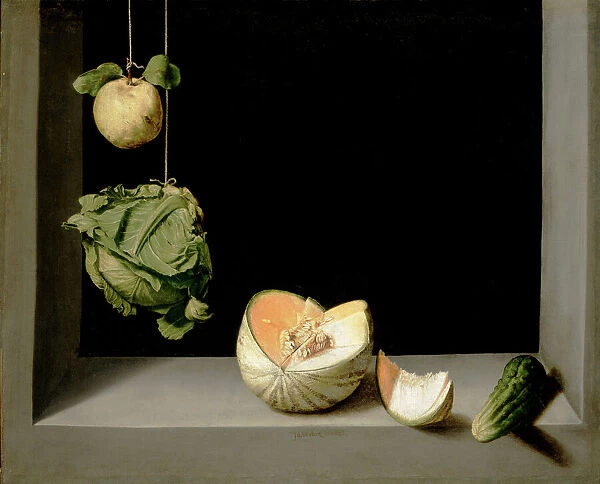 Quince, Cabbage, Melon, and Cucumber, c. 1602 (oil on canvas)