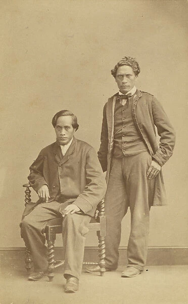 Raihana Tukarawa and Paratene te Manu, c. 1863 (albumen print)