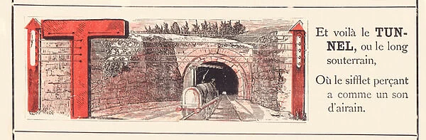 RAILWAY ALPHABET T, 1860 (illustration)