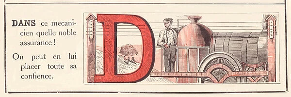 Railways alphabet D, 1860 (illustration)
