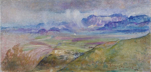 Rain-clouds, Monte Gennaro, 1904 (oil on canvas)