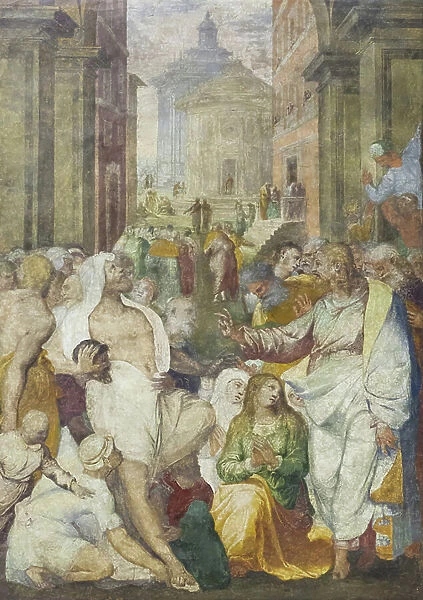 The Raising of Lazarus, 1538-40 (fresco transferred to canvas)