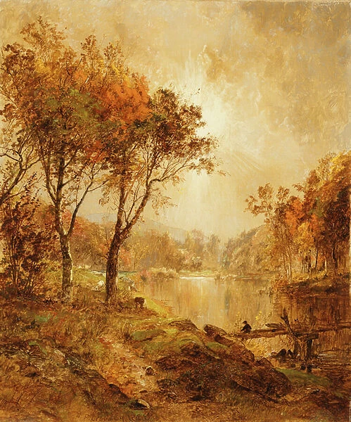 On the Ramapo River, 1888 (oil on canvas)