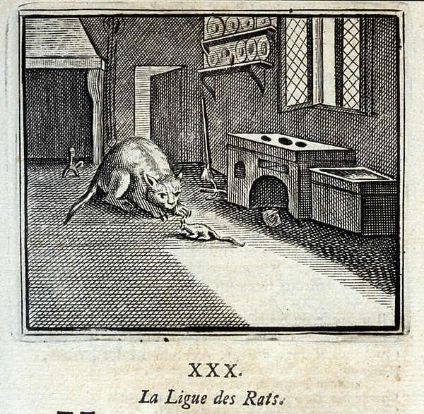 The Rat League. Fables by Jean de La Fontaine (1621-95)