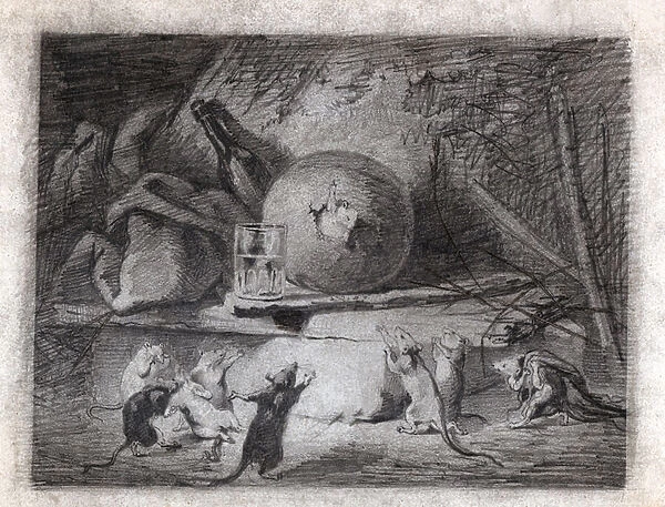 The Rat who retired from the world (drawing, circa 1870)