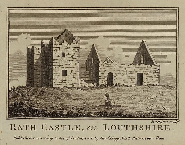Rath Castle, in Louthshire (engraving)