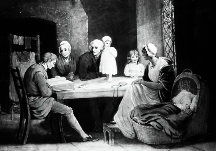 Framed Print : The Reading, 1850 Framed Print : The Reading, 1850
