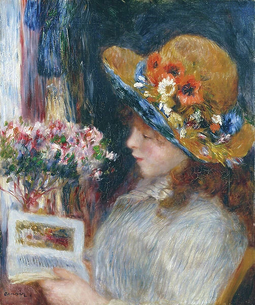Reading Girl, 1880 (oil on canvas)
