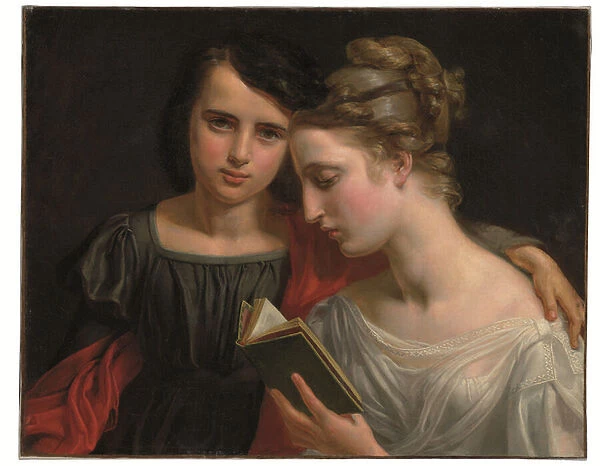 Reading from Paul et Virginie (oil on canvas)