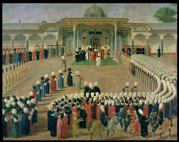 Reception at the Court of Sultan Selim III (1761-1807) at the Topkapi Palace, late 18th century