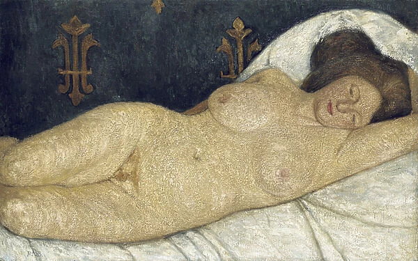 Reclining female nude, 1905-06 (oil on canvas)