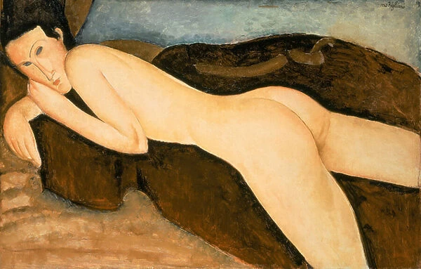 Reclining Nude from the Back (Nu Couche de Dos) 1917 (oil on canvas)