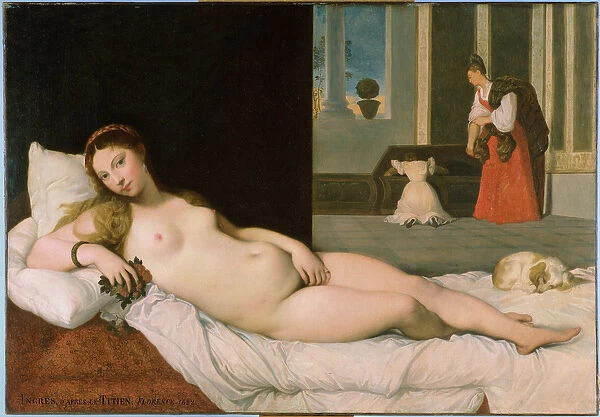 Reclining Venus, after Titian, 1822 (oil on canvas) (see 291644)