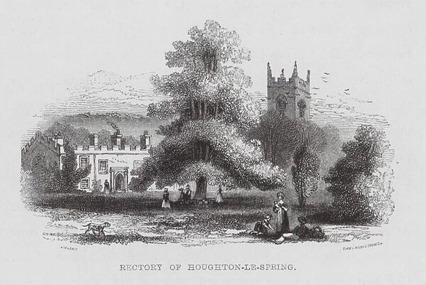 Rectory of Houghton-Le-Spring (engraving)