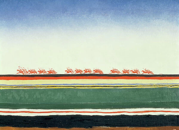 Red Cavalry, 1928-32 (oil on canvas)
