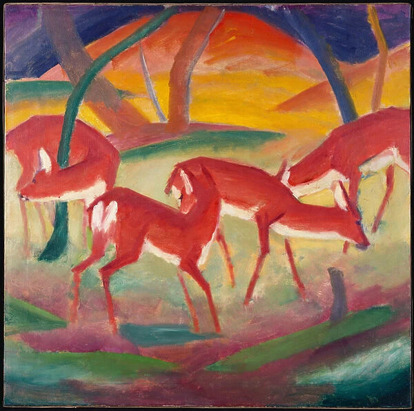 Red Deer 1, 1910 (oil on canvas)