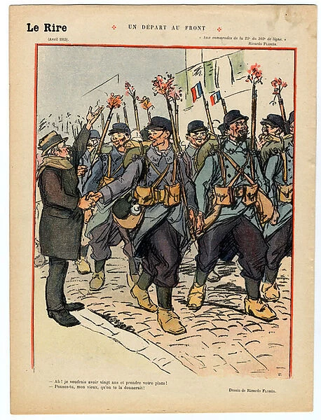 Red Laughter, Satirical in Colors, 1915_5_8: War of 14 -18, Life of the soldier